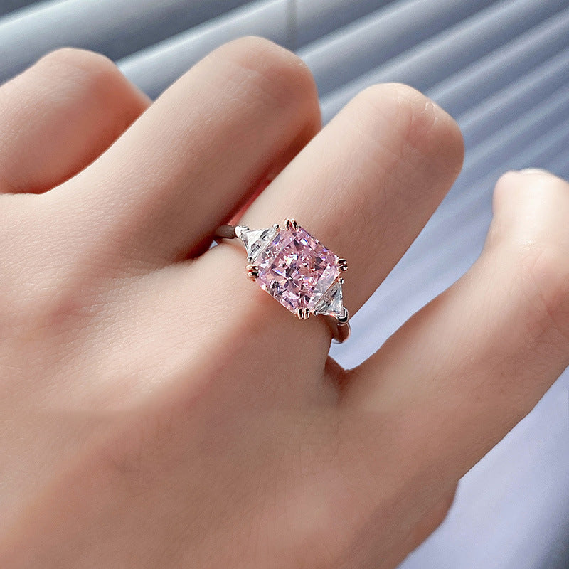 Women's S925 Sterling Silver Zircon Ring