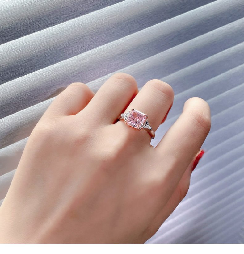 Women's S925 Sterling Silver Zircon Ring