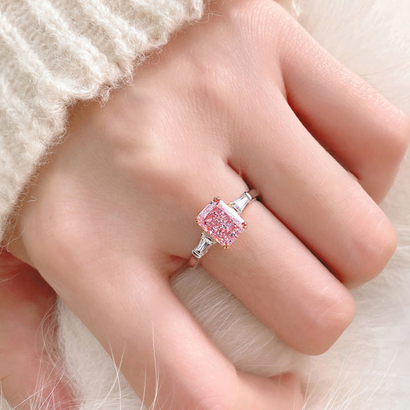 Women's S925 Sterling Silver Zircon Ring