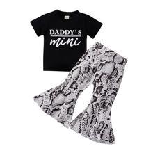 Black T-shirt  Black Flared Pants